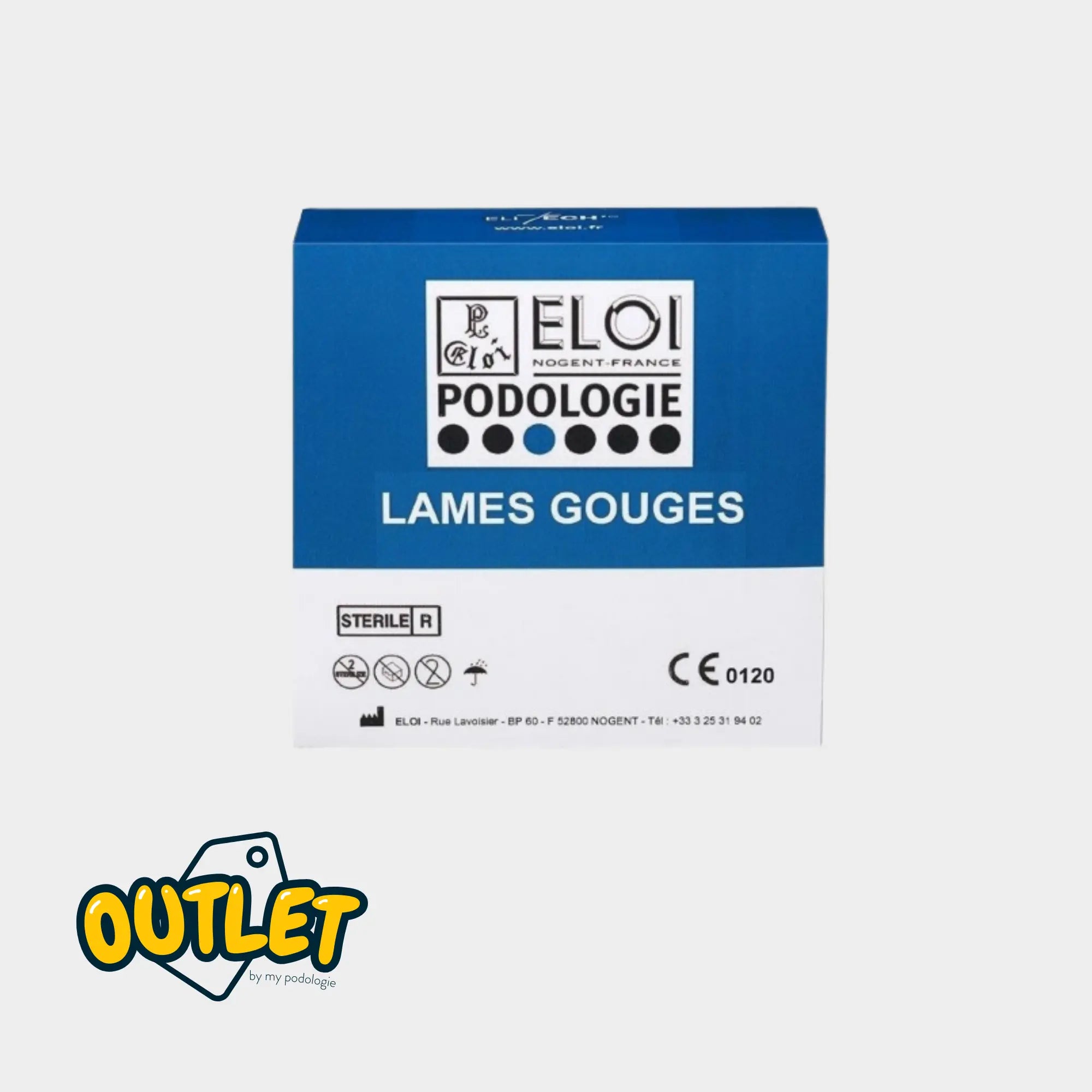100 Lames de gouges stériles - N°10 - Eloi Podologie // Date dépassée Eloi Podologie 