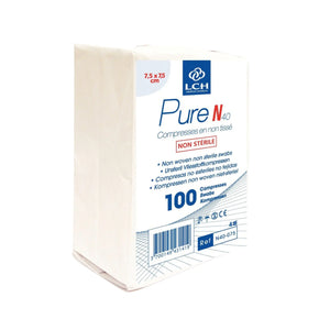 100 compresses non-tissées non stériles - LCH - Différentes dimensions