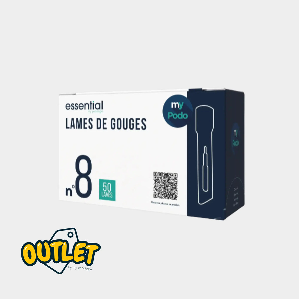 50 Lames de gouges stériles - Essential by My Podologie // Date courte Expert 