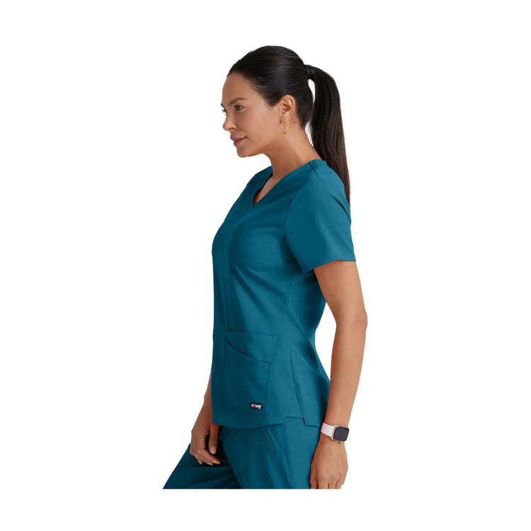 Aura - Tunique col V - Femme - Grey’s Anatomy Stretch Grey’s Anatomy 