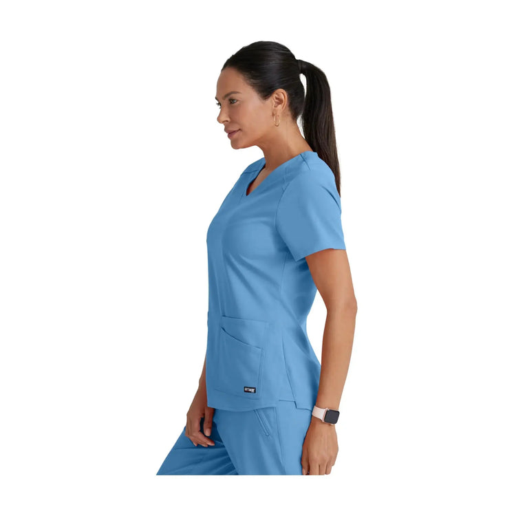 Aura - Tunique col V - Femme - Grey’s Anatomy Stretch Grey’s Anatomy 