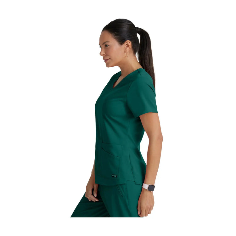 Aura - Tunique col V - Femme - Grey’s Anatomy Stretch Grey’s Anatomy 