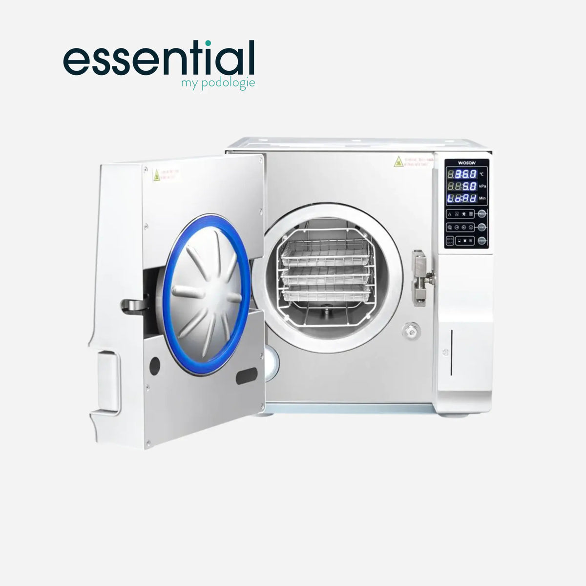 Autoclave 8 Litres Classe B avec imprimante - Essential by My Podologie Essential 