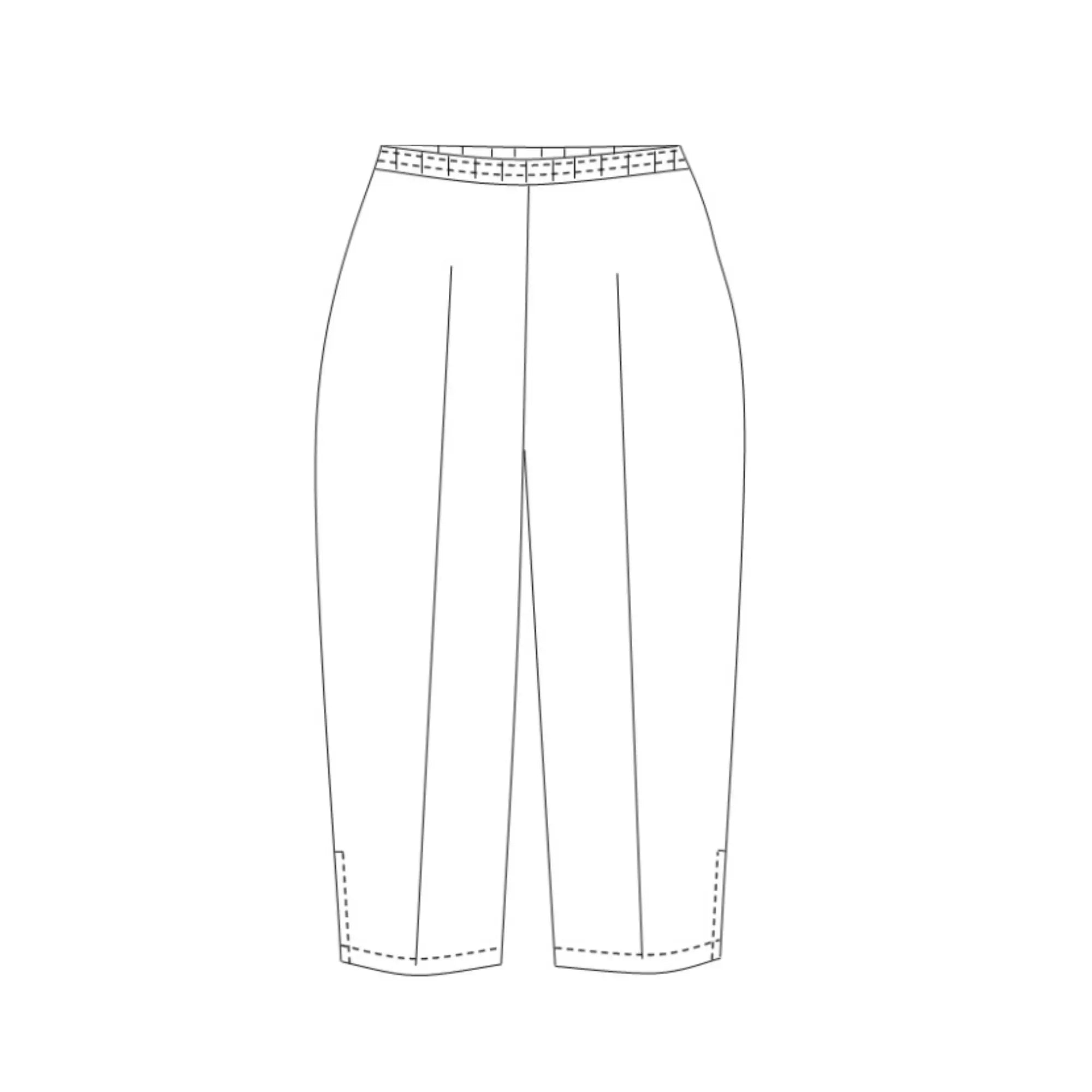 Bahamas - Pantacourt - Femme - Ceinture élastique - sans poche 