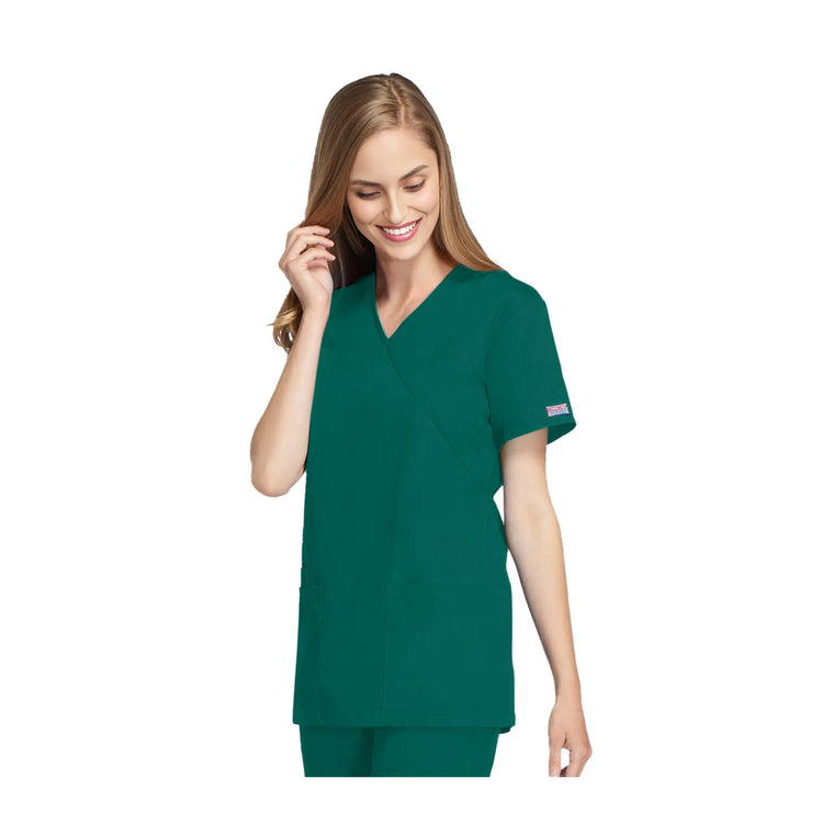 Bayonne - Tunique médicale - Effet cache-coeur  - Manches courtes - Femme - 72 cm - Cherokee Cherokee Authentic Workwear 