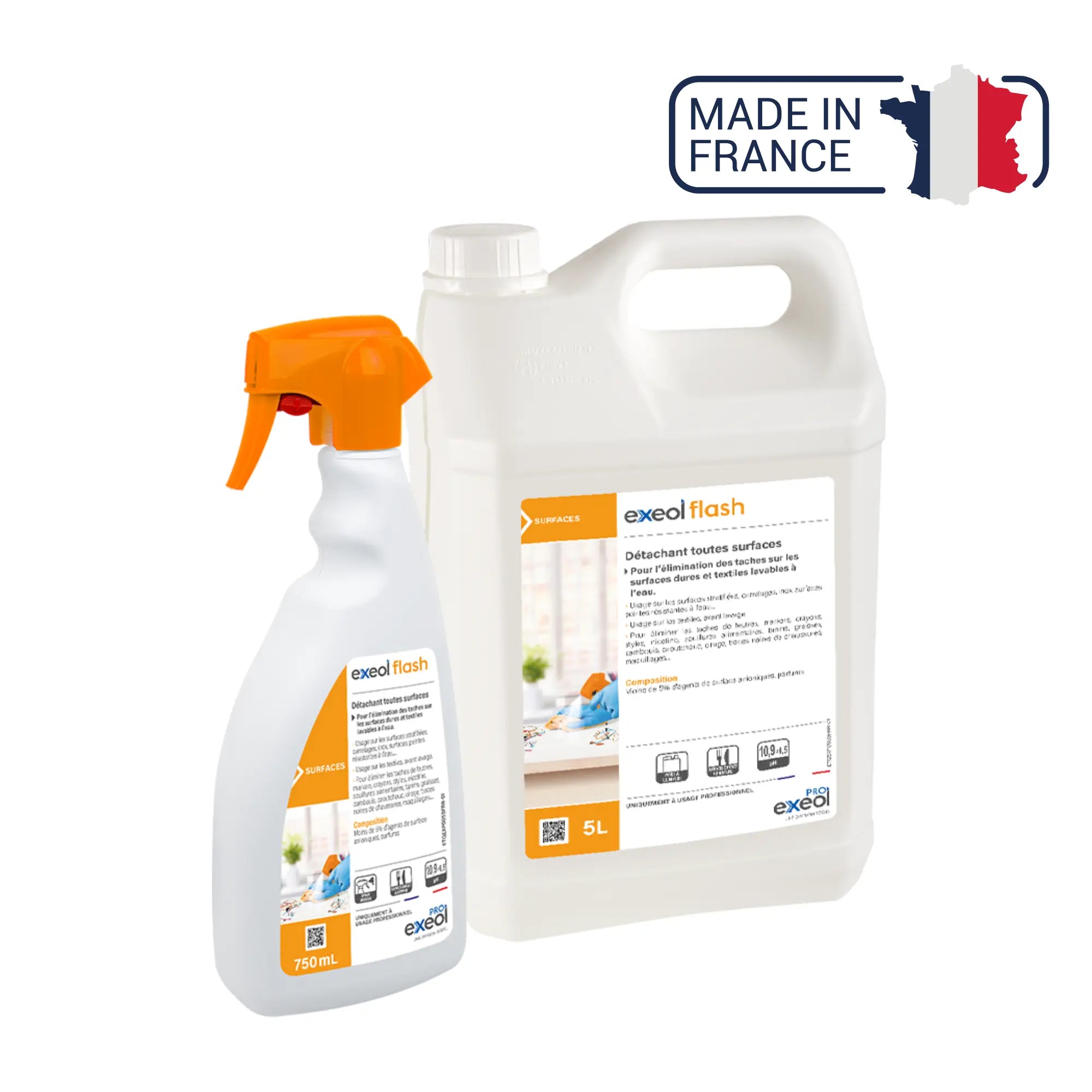 Exeol flash - Détachant Multi-Usage - Sodel Exeol 