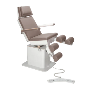 Fauteuil de pédicurie - MOON - Relevage électrique - Filaire - Ruck My Podologie  Muscade-3-moteurs-Blanc