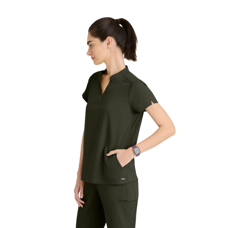 Flora - Tunique col à bande - Femme - Grey’s Anatomy Stretch GREYS ANATOMY STRETCH