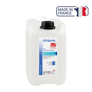 HPderm - Gel hydroalcoolique - Désinfection par friction - plusieurs contenances Laboratoire Sorifa  Bidon 5 L