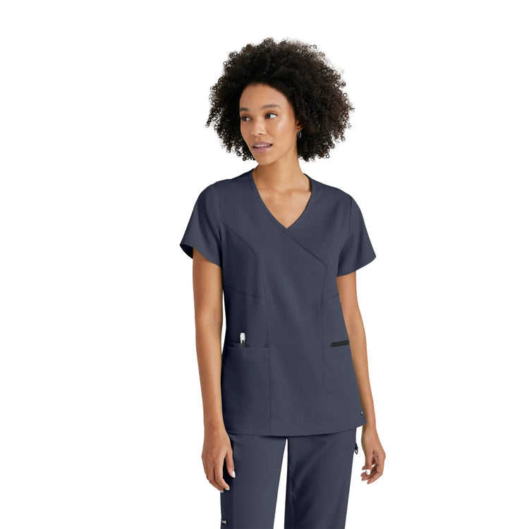 Kim - Tunique col V croisé - Femme - Grey’s Anatomy Stretch Grey’s Anatomy 