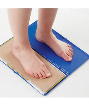 Kit pour prise d'empreinte - 1 podographe + 1 encre bleue + 1 rouleau encreur +50 feuilles d'examen My Podologie 