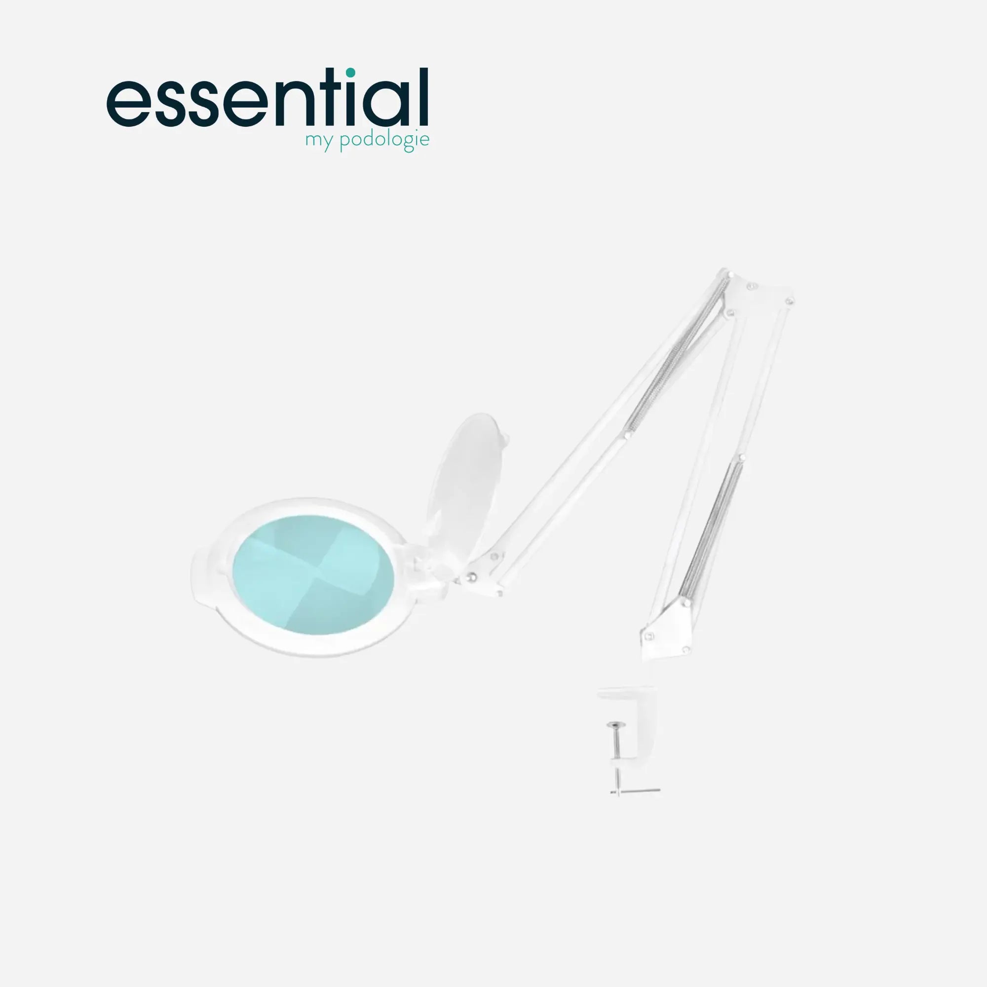 Lampe loupe articulée LED Moonlight 8013/6 pour table - Blanc ou Noir - Essential by My Podologie Activeshop 