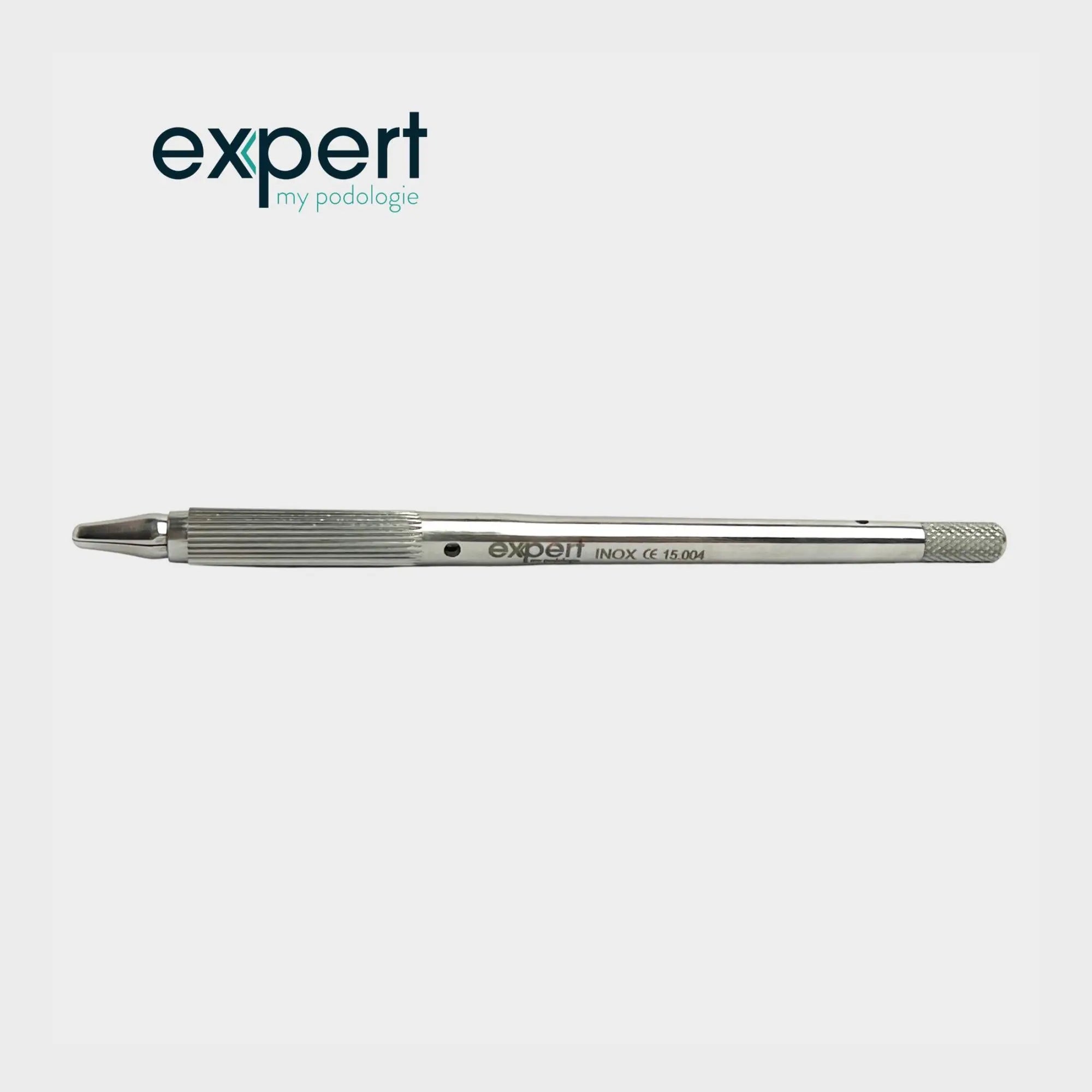 Manche porte lame - Gouge - 13,5 cm - Inox - Expert by My Podologie - My Podologie