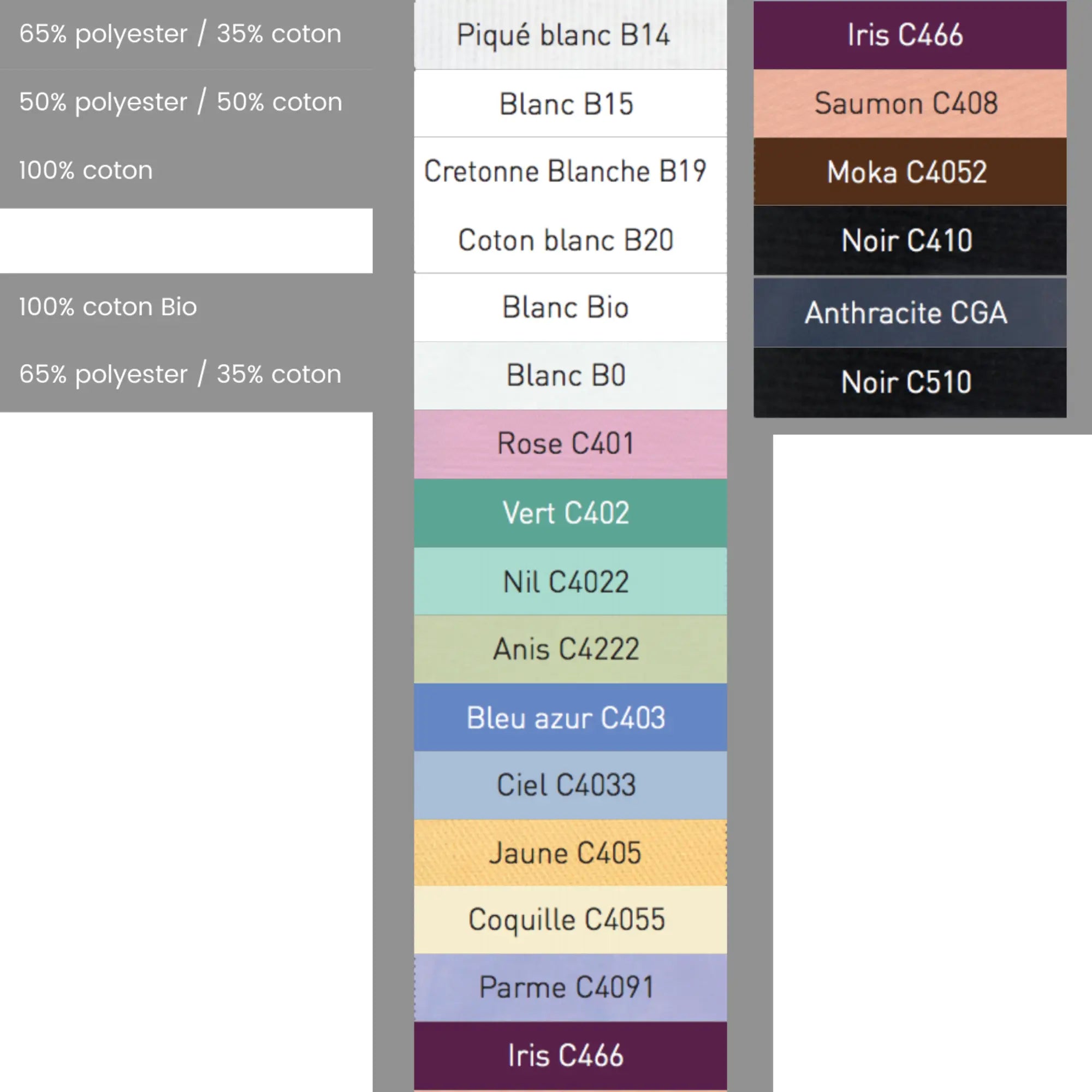 Manu - Pantalon Coton Blanc B19 - Mixte - Ceinture élastique - Sans poche My Blouse 