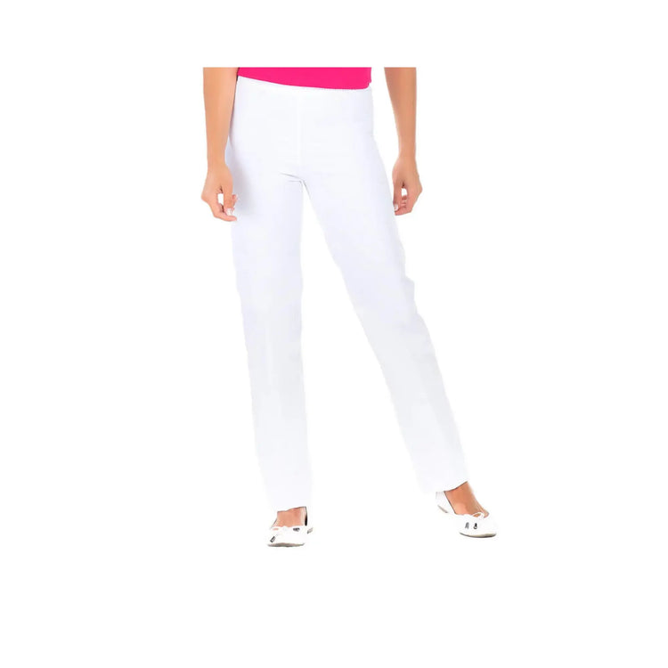 Manu - Pantalon Coton Blanc B19 - Mixte - Ceinture élastique - Sans poche My Blouse 
