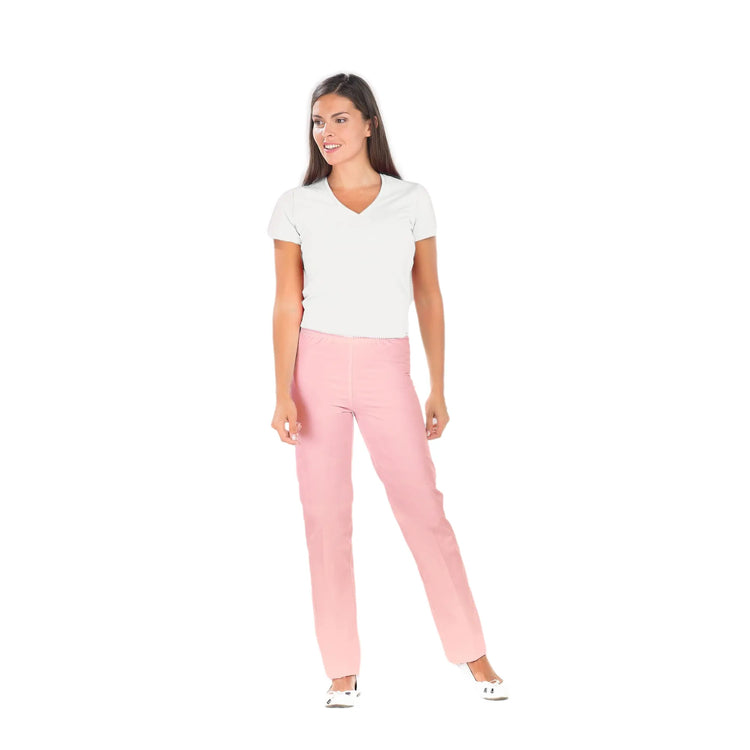 Manu - Pantalon Rose - Mixte - Ceinture élastique - Sans poche My Blouse 
