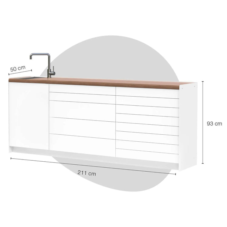 Meuble Room Corpus  - Taille XL - Avec évier - 4 modèles - Ruck