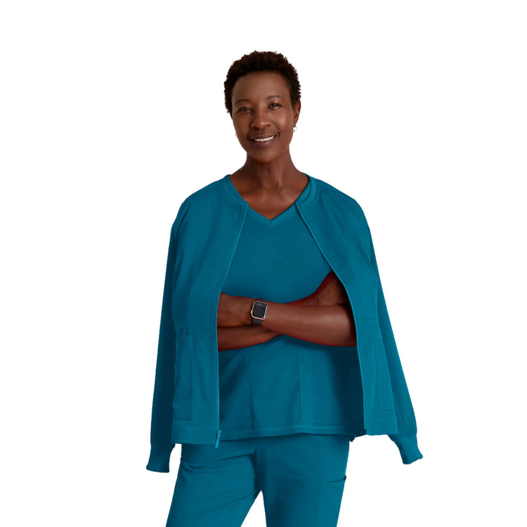 Millie - Veste médicale Zip - Femme - Grey’s Anatomy Stretch Grey’s Anatomy 