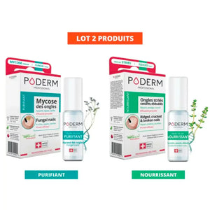 Pack Traitement Sérum Purifiant + Nourrissant - 2 x 8ml - Poderm Professional - My Podologie