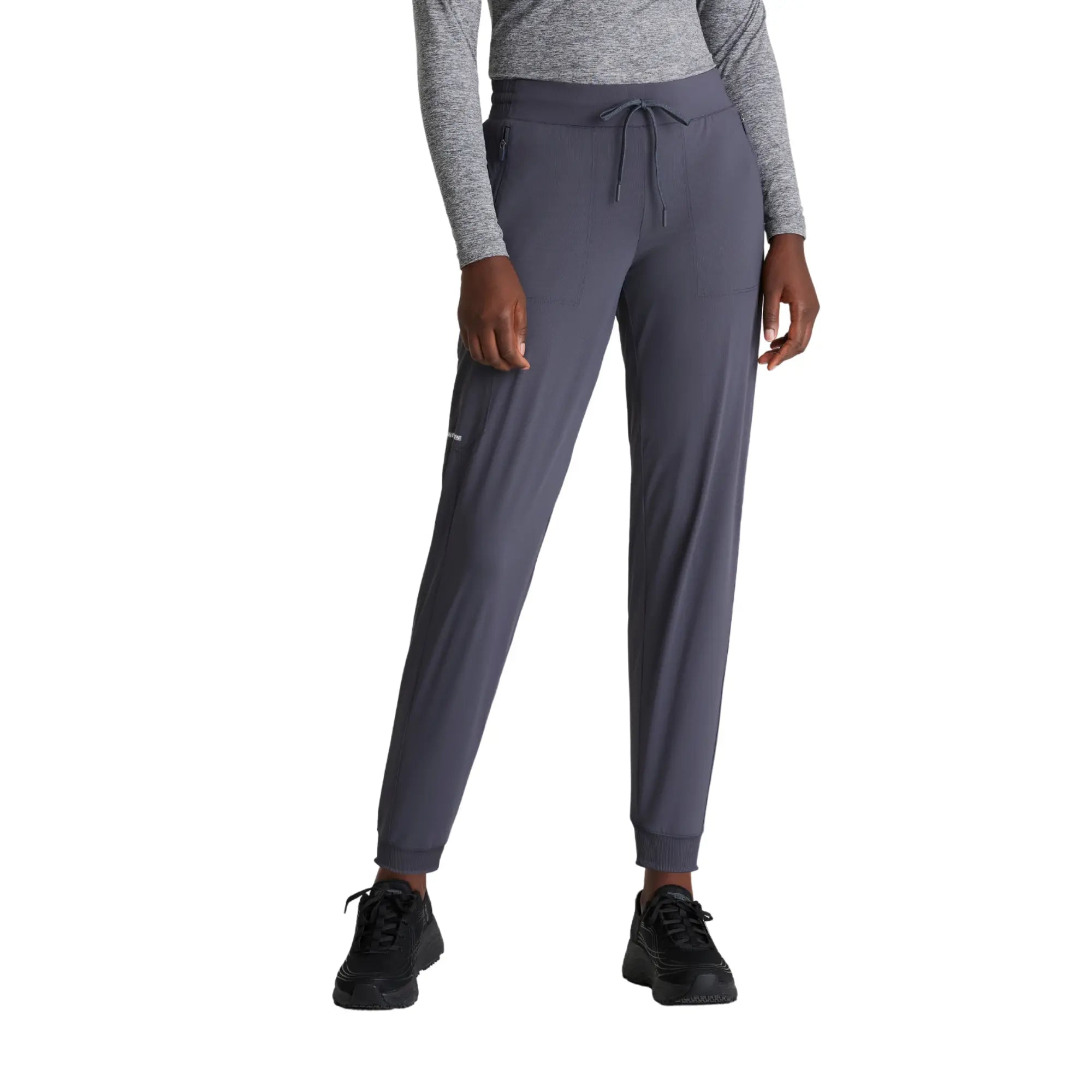 Palmi - Jogging médical taille haute - Poche cargo - Femme - Skechers Slip-ins SKECHERS SLIP-INS KNITS  Gris Anthracite / XL