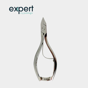 Pince à ongles - Coupe droite - 15 mm - Mors plats et fins - 13 cm - Inox - Expert by My Podologie