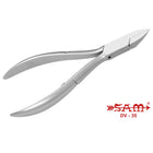 Nail pliers - Stainless steel - Satin finish - Straight cut - Flat and rounded jaws - 11.5 cm - Sam