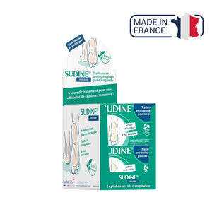Poudre traitement anti-transpirant pour les pieds - Sudine Laboratoire Sorifa 
