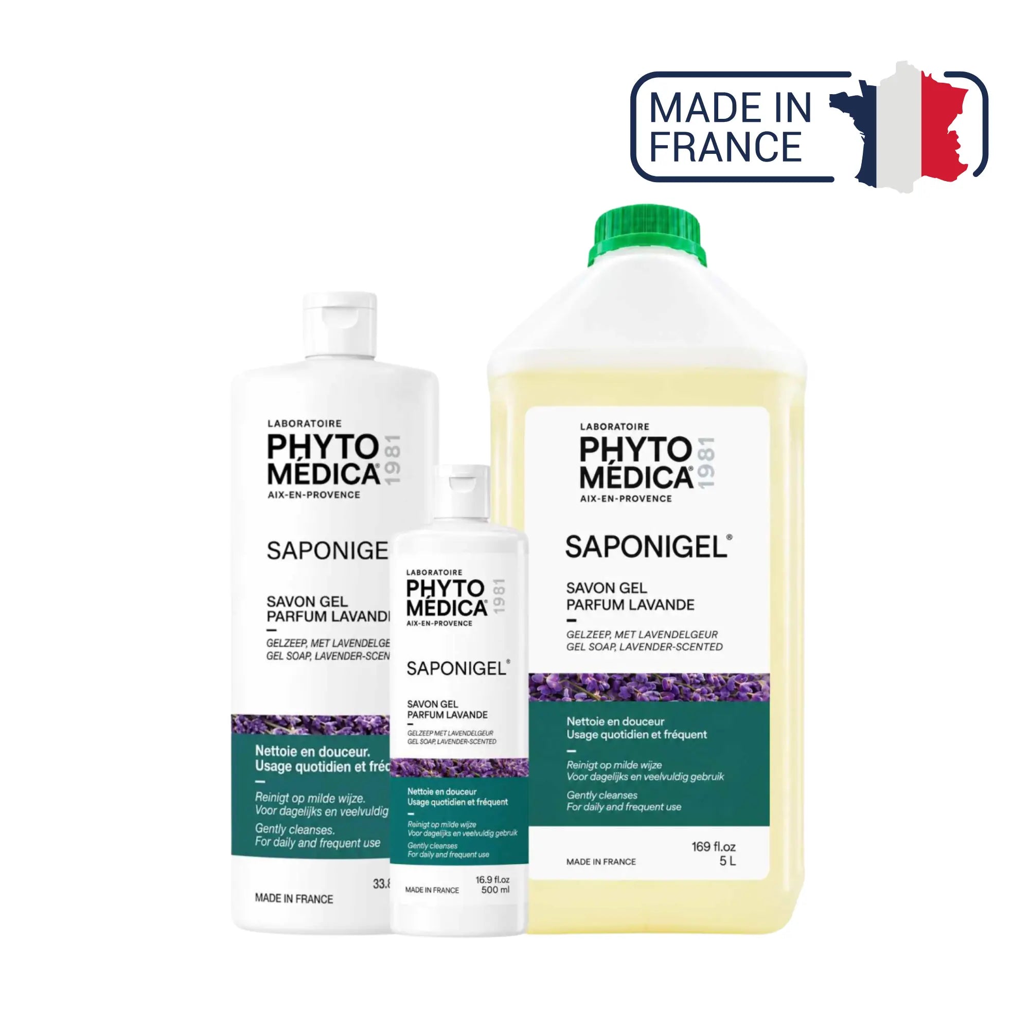 Saponigel® - Savon-gel liquide - 3 contenances - Phytomedica Laboratoires Phytomedica 