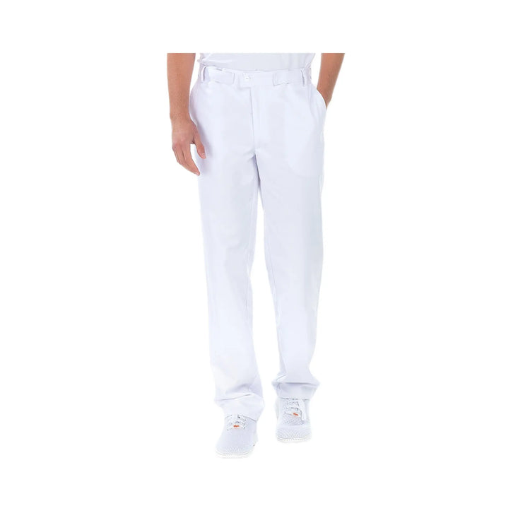 Sylvain - Pantalon - Homme - Ceinture réglable - 3 poches My Blouse  Blanc-T62