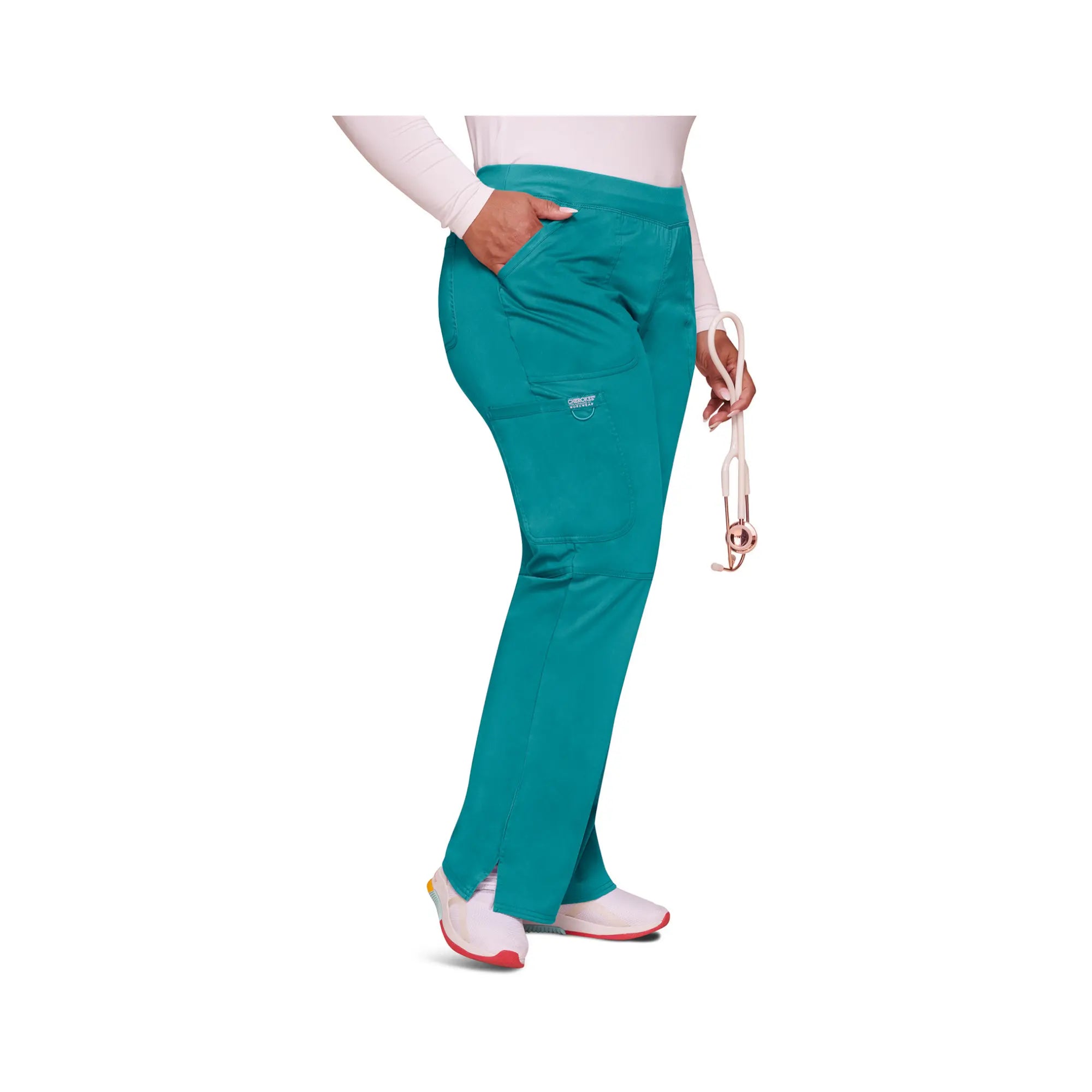 Villeurbanne - Pantalon droit taille mi-haute - Femme - Cherokee Cherokee Authentic Workwear 